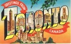 Toronto postcard large letter